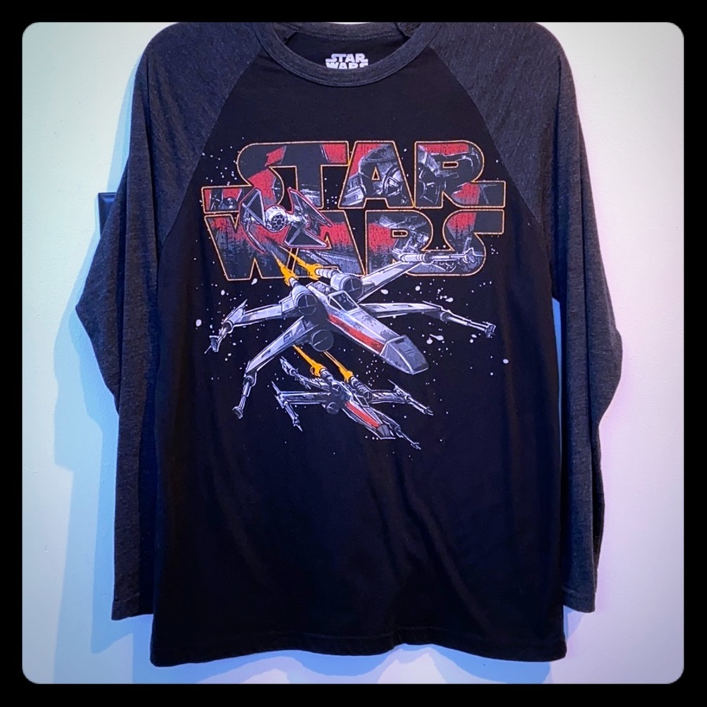Star Wars Men’s Medium Tee X-Wing Tie Fighter